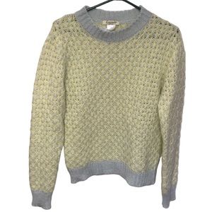 Ultra soft Cocogio Pastel yellow and blue pull over